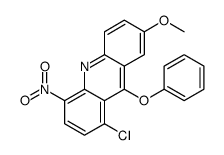 1-chloro-7-methoxy-4-nitro-9-phenoxyacridine Structure
