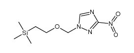 (2-(trimethylsilyl)ethoxy)methyl-3-nitro-1,2,4-triazole结构式