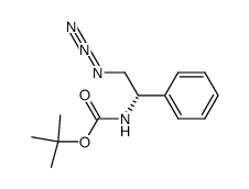 (S)-(+)-1-((butoxycarbonyl)amino)-1-phenylethyl azide Structure