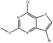 7-Bromo-4-chloro-2-methylsulfanyl-thieno[3,2-d]pyrimidine Structure