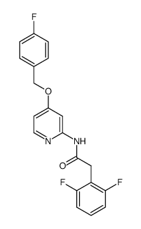 2-(2,6-difluorophenyl)-N-[4-(4-fluorobenzyloxy)pyridin-2-yl]acetamide结构式