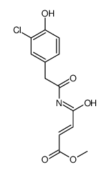 methyl (E)-4-[[2-(3-chloro-4-hydroxyphenyl)acetyl]amino]-4-oxobut-2-enoate Structure