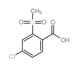 4-氯-2-(甲基磺酰基)苯甲酸结构式
