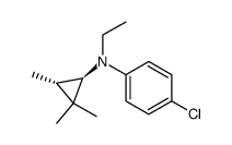 (4-Chloro-phenyl)-ethyl-((1R,3S)-2,2,3-trimethyl-cyclopropyl)-amine结构式