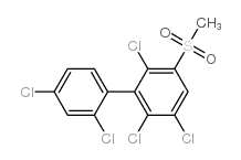 3-甲基磺酰基-2,2’,4’,5,6-五氯联苯结构式
