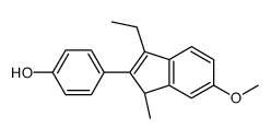 (R)-4-(3-Ethyl-6-methoxy-1-methyl-1H-inden-2-yl)-phenol结构式
