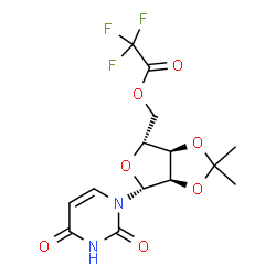 2'-O,3'-O-Isopropylideneuridine 5'-(trifluoroacetate) Structure