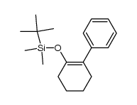 2-phenyl-1-(tert-butyldimethylsilyloxy)cyclohex-1-ene结构式