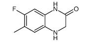 7-氟-6-甲基-3,4-二氢喹喔啉-2(1H)-酮结构式