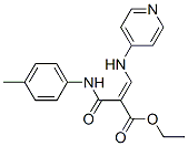 ethyl (E)-2-[(4-methylphenyl)carbamoyl]-3-(pyridin-4-ylamino)prop-2-en oate结构式