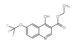 4-羟基-6-(三氟甲氧基)喹啉-3-羧酸乙酯结构式