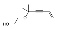 2-(2-methylhex-5-en-3-yn-2-yloxy)ethanol Structure