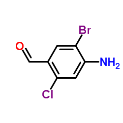 4-Amino-5-bromo-2-chlorobenzaldehyde结构式
