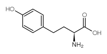 (S)-2-氨基-4-(4-羟基苯基)丁酸结构式
