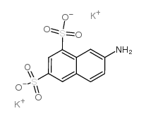 7-氨基萘-1,3-二磺酸钾结构式