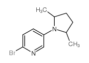 2-BROMO-5-(2',5'-DIMETHYL) PYRROLIDYL PYRIDINE structure