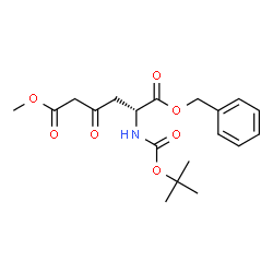 (R)-1-benzyl 6-methyl 2-((tert-butoxycarbonyl)amino)-4-oxohexanedioate Structure