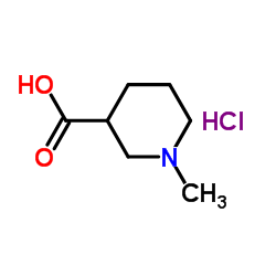 1-甲基哌啶-3-羧酸盐酸盐结构式