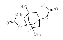 (5-acetyloxy-3,7-dimethyl-1-adamantyl) acetate Structure