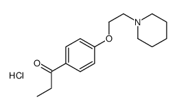 1-[4-(2-piperidin-1-ylethoxy)phenyl]propan-1-one,hydrochloride结构式