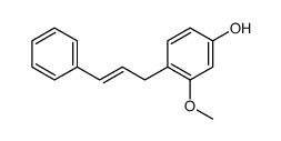 3-Methoxy-4-[(E)-3-phenyl-2-propenyl]phenol Structure