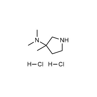 N,N,3-三甲基吡咯烷-3-胺二盐酸盐结构式