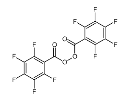 (2,3,4,5,6-pentafluorobenzoyl) 2,3,4,5,6-pentafluorobenzenecarboperoxoate结构式