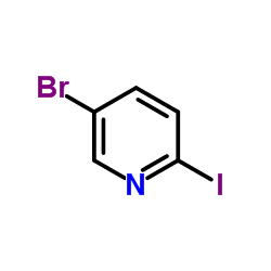 5-溴-2-碘吡啶结构式