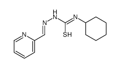 1-cyclohexyl-3-(pyridin-2-ylmethylideneamino)thiourea结构式