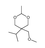 5β-Isopropyl-5α-(methoxymethyl)-2β-methyl-1,3-dioxane结构式