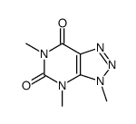 3,4,6-Trimethyl-3,4-dihydro-5H-1,2,3-triazolo[4,5-d]pyrimidine-5,7(6H)-dione结构式