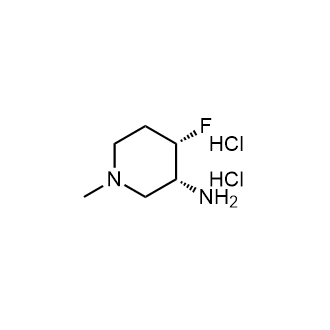 (3R,4S)-4-氟-1-甲基哌啶-3-胺二盐酸盐结构式