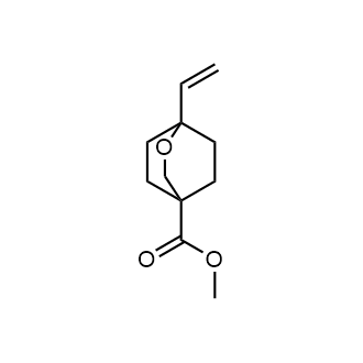 Methyl1-vinyl-2-oxabicyclo[2.2.2]octane-4-carboxylate Structure