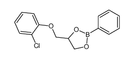 4-[(2-chlorophenoxy)methyl]-2-phenyl-1,3,2-dioxaborolane结构式