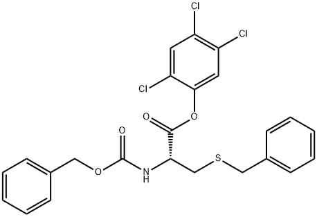 N-[(Benzyloxy)carbonyl]-S-benzyl-L-cysteine 2,4,5-trichlorophenyl ester Structure