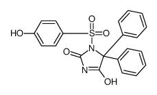 1-(4-hydroxyphenyl)sulfonyl-5,5-diphenylimidazolidine-2,4-dione结构式
