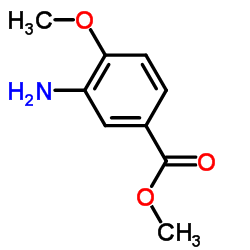 3-氨基-4-甲氧基苯甲酸甲酯结构式