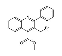 3-溴甲基-2-苯基喹啉-4-羧酸甲酯结构式