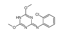 N-(2-chlorophenyl)-4,6-dimethoxy-1,3,5-triazin-2-amine结构式