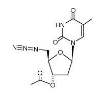3'-O-acetyl-5'-azido-5'-deoxythymidine Structure