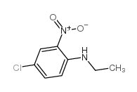 N1-乙基-4-氯-2-硝基苯胺结构式