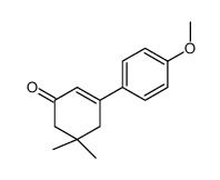 3-(4-methoxyphenyl)-5,5-dimethylcyclohex-2-en-1-one Structure