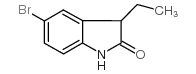 5-溴-3-乙基吲哚啉-2-酮结构式