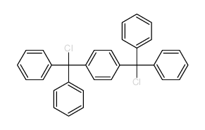 Benzene,1,4-bis(chlorodiphenylmethyl)- Structure