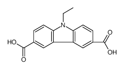 9-ETHYL-9H-CARBAZOLE-3,6-DICARBOXYLIC ACID结构式