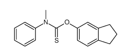 O-(2,3-dihydro-1H-inden-5-yl) N-methyl-N-phenylcarbamothioate结构式