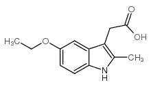 1H-Indole-3-aceticacid, 5-ethoxy-2-methyl- Structure