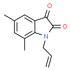 1H-Indole-2,3-dione, 5,7-dimethyl-1-(2-propenyl)- (9CI) structure