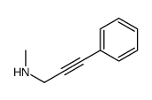 N-Methyl-3-phenyl-2-propyn-1-amine Structure