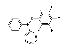 S-(perfluorophenyl)-N,N-diphenylthiohydroxylamine结构式